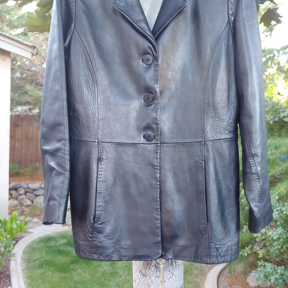 Guess Jackets & Blazers - Guess Black Leather Jacket Size Medium